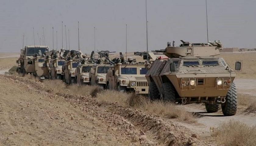 ورود کاروان حامل200 خودروی زرهی آمریکایی به پایگاه «عین الاسد» عراق
