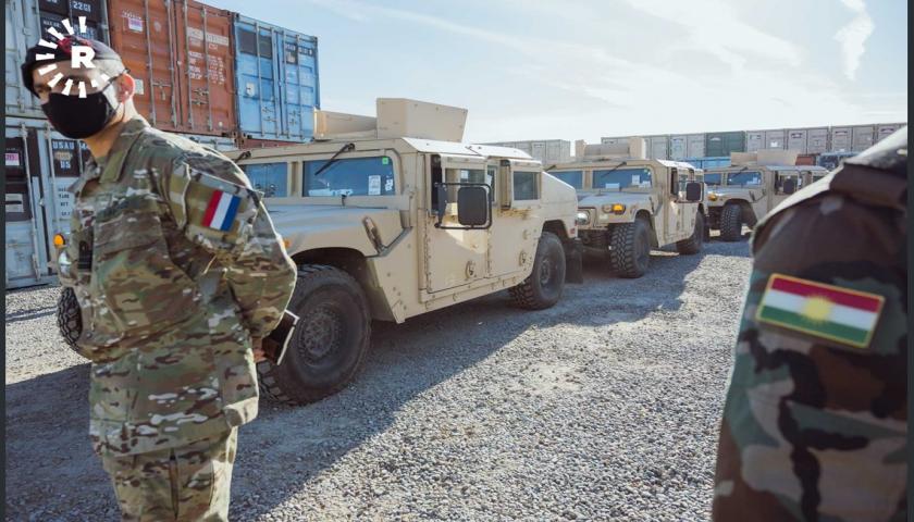 کمک های نظامی ائتلاف بین المللی ضد داعش بە نیروهای پیشمرگە اقلیم کردستان عراق