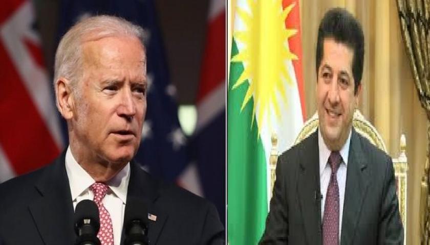 پیام تبریک نخست وزیر اقلیم کردستان بە جو بایدن