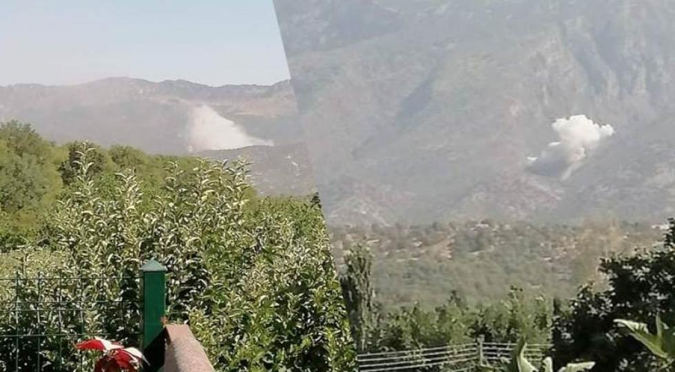 بمباران مناطقی از اقلیم کردستان توسط ارتش ترکیە