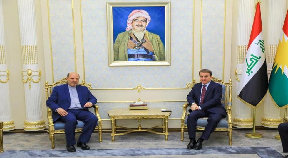 تاکید معاون رئیس پارلمان کردستان و سرکنسول ایران بر ضرورت توسعە روابط پارلمانی فی مابین