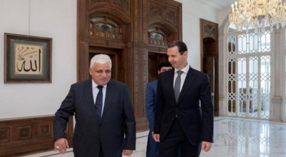  فالح الفیاض پیام نخست‌وزیر عراق را بە بشار اسد منتقل کرد