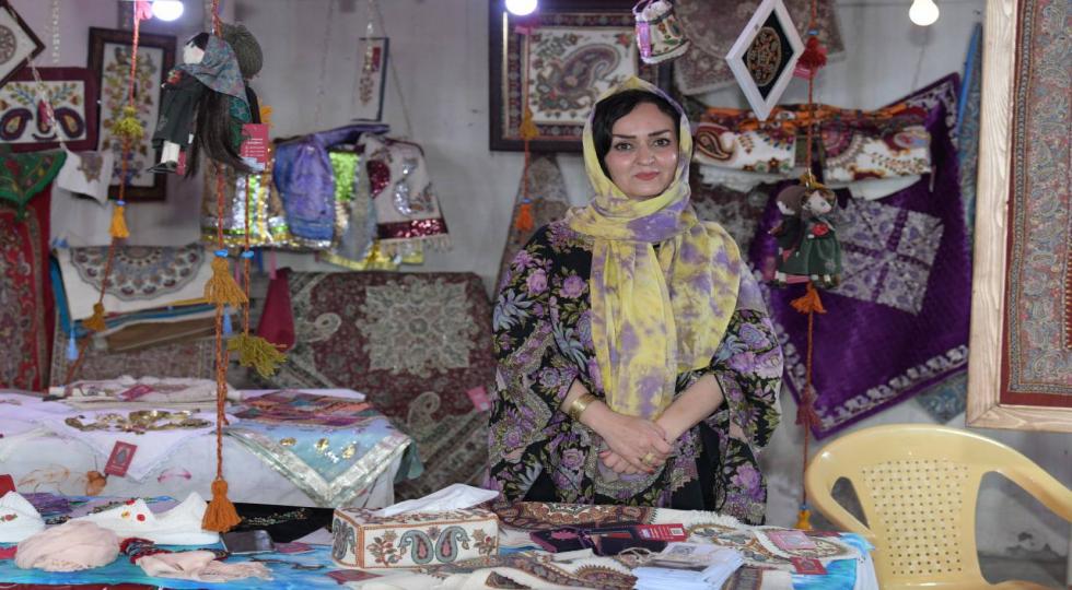 عکس‌های منتخب از نمایشگاه مشترک صنایع دستی زنان ایران و سلیمانیه