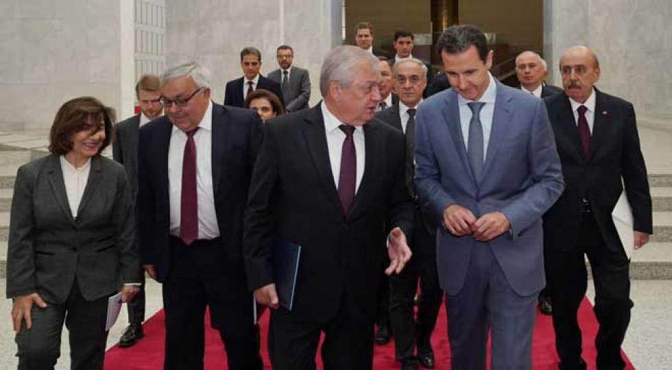 دیدار فرستاده ویژه رئیس جمهوری روسیه  با بشار اسد