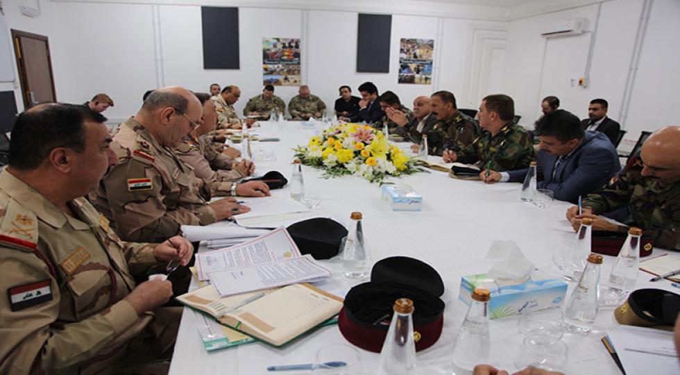 تشکیل تیپ‌های مشترک در دیدار هیئت‌های نیروهای مشترک عراق و وزارت پیشمرگە بررسی شد