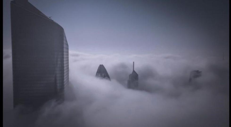 کویت غرق در مه + تصاویر