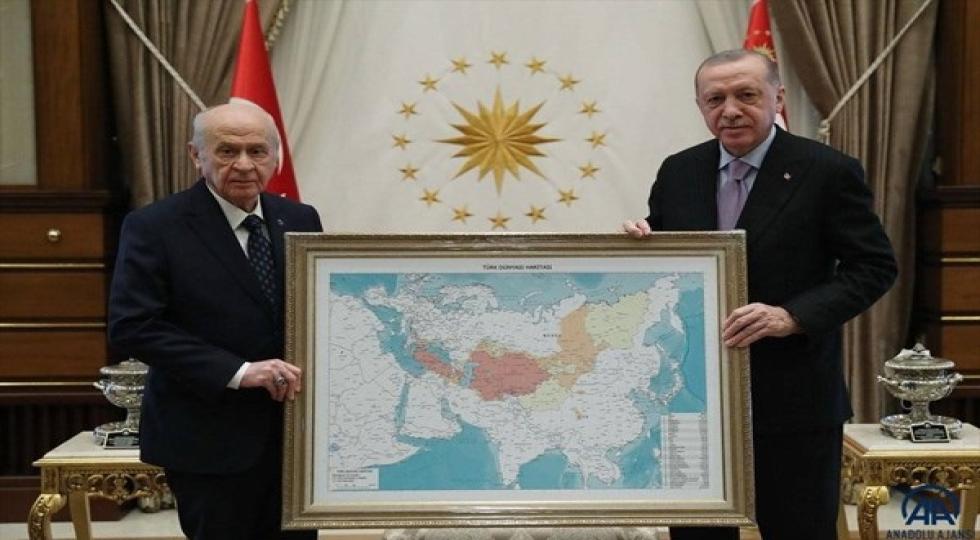 بخش هایی از ایران عراق و روسیه در نقشه «جهان ترک»