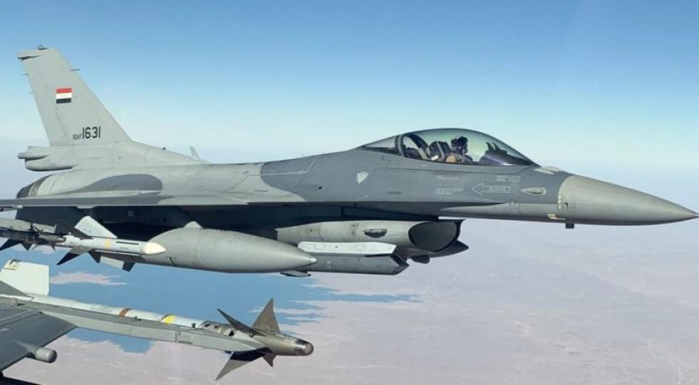 بمباران مواضع داعش از سوی جنگنده های F-16 عراق