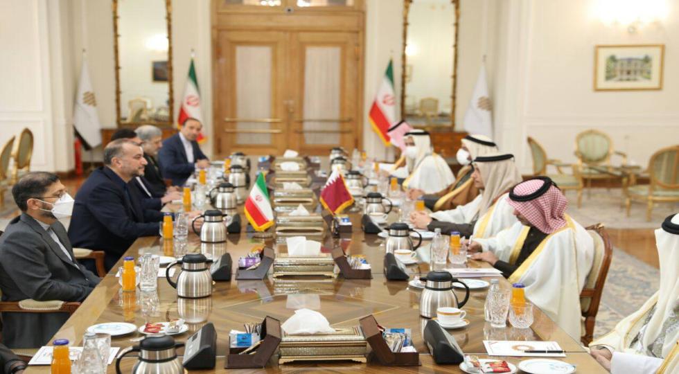 دیدار وزرای خارجه ایران و قطر در تهران