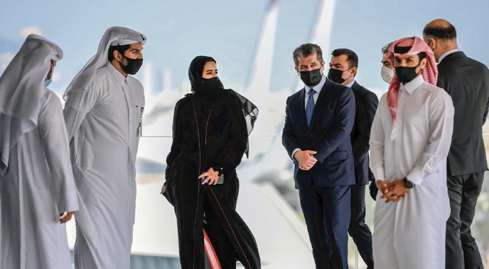 سفر نخست وزیر اقلیم کردستان بە قطر