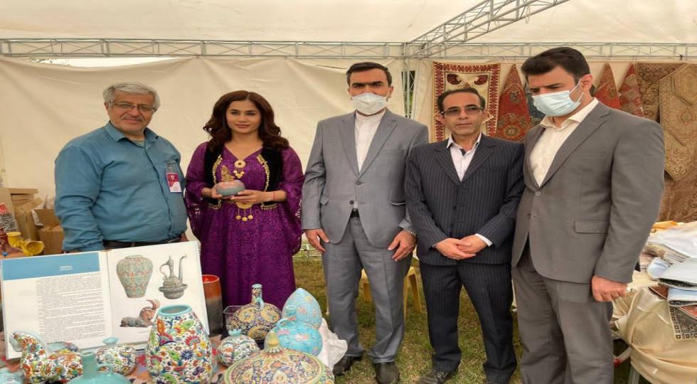 اولین نمایشگاه بین‌المللی بازرگانی- صنایع دستی حلبچه با حضور هنرمندان ایرانی + تصاویر