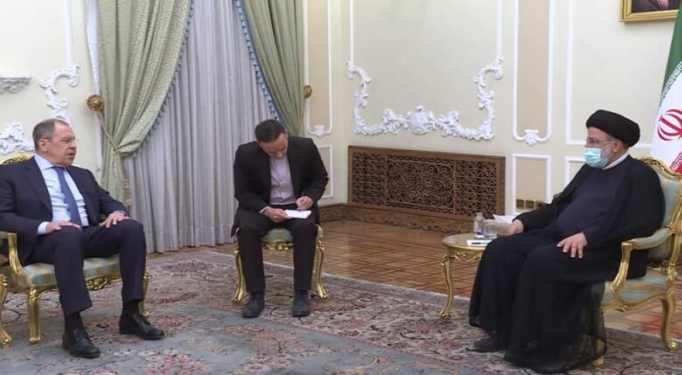 دیدار وزیر خارجه روسیه با رئیس جمهور ایران