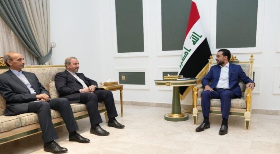 بررسی توسعه راه های همکاری مشترک در دیدار رئیس پارلمان عراق و سفیر ایران