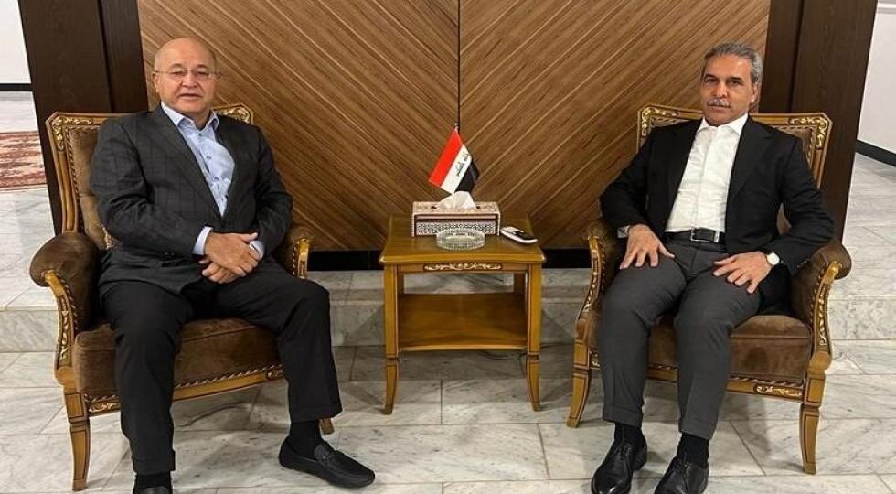 بررسی «وضعیت ملتهب سیاسی» در دیدار رئیس جمهور و رئیس نهاد قضائی عراق