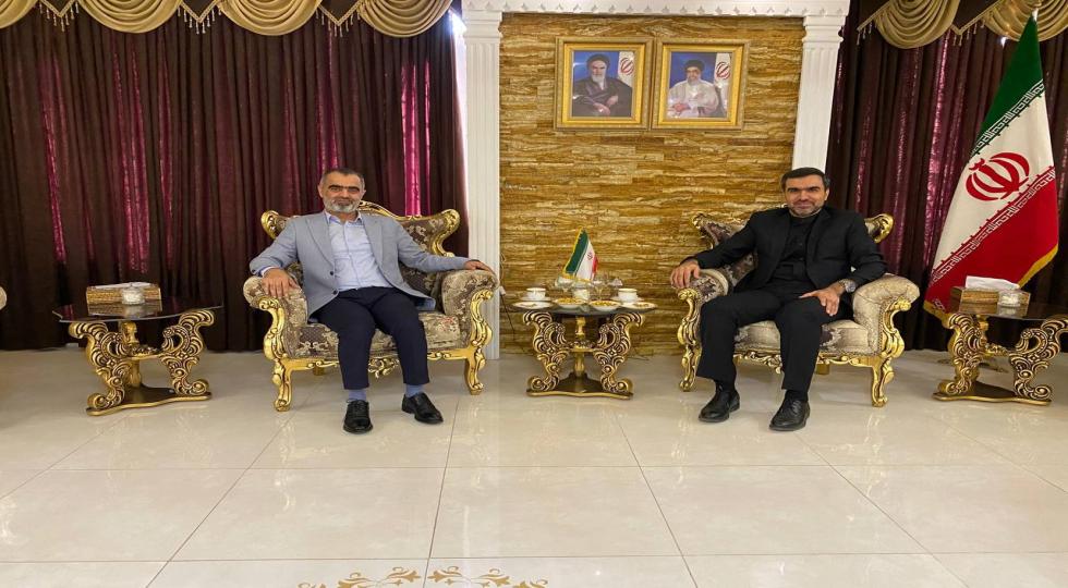 دیدار سرکنسول ایران در سلیمانیە بە نمایندە جماعت عدالت در پارلمان عراق