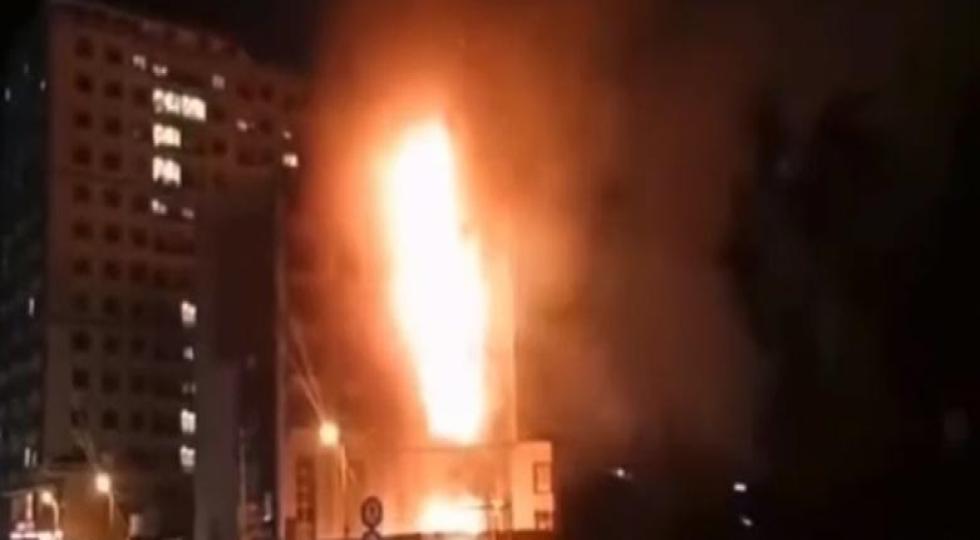یکی از بزرگترین هتل های اربیل در آتش سوخت