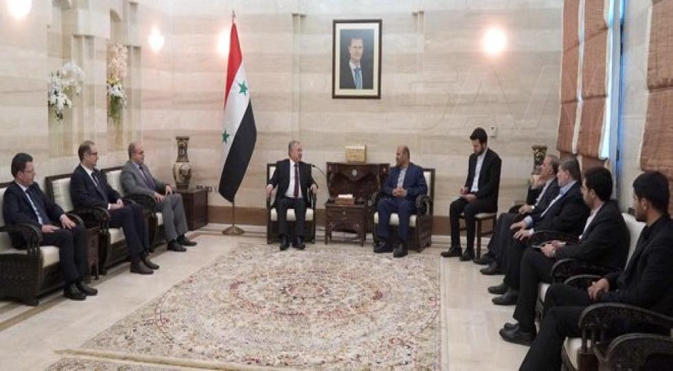 نخست وزیر سوریه و وزیر راه ایران راه‌های تقویت روابط دوجانبه را بررسی کردند