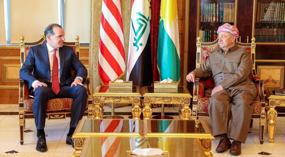 در دیدار هیئت آمریکایی؛ تاکید مسعود بارزانی بر اهمیت نقش عراق و اقلیم کردستان در  کمک به حل بحران انرژی در جهان