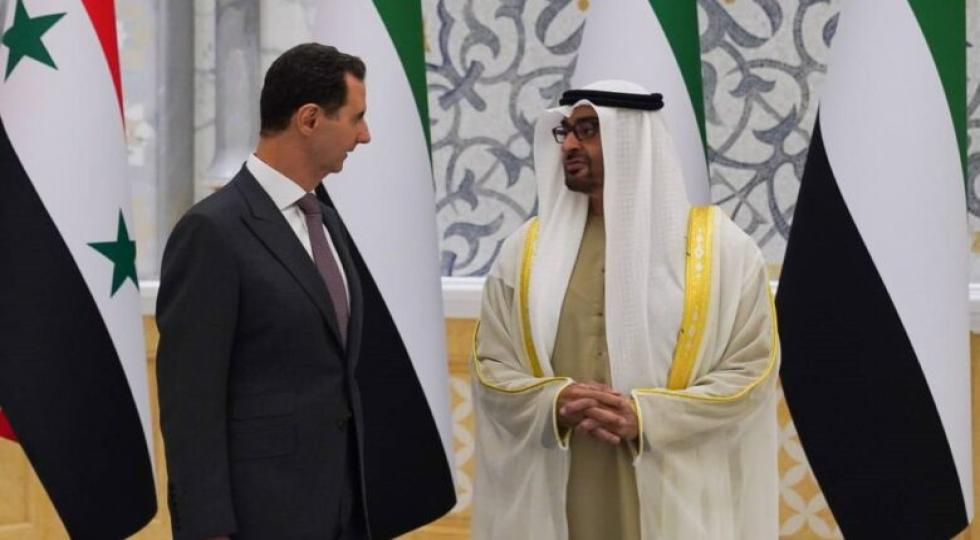 استقبال گرم رئیس امارات از  رئیس جمهور سوریه در ابوظبی