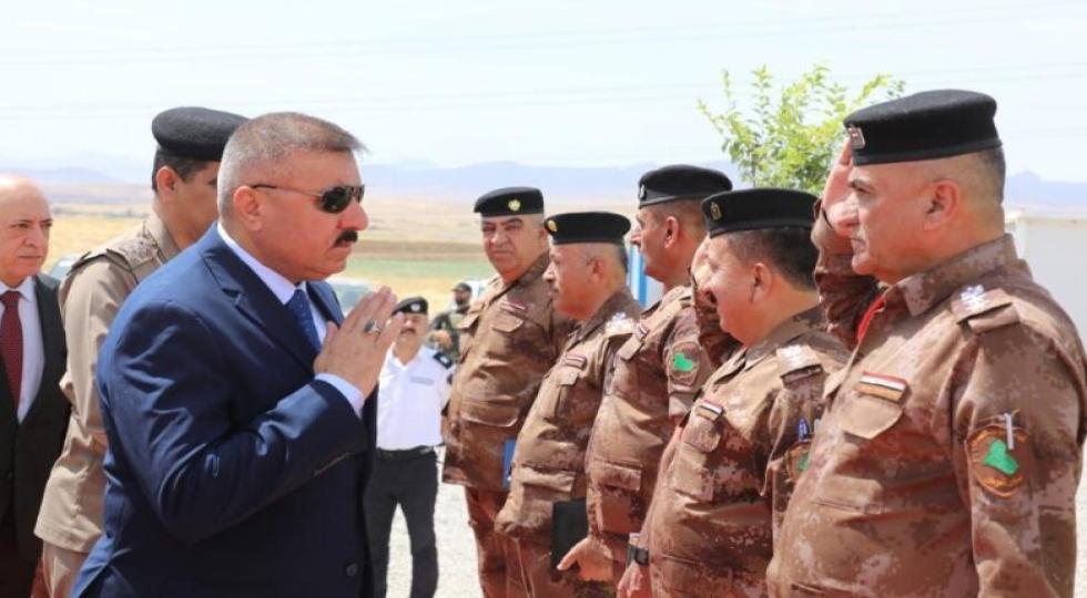 بازدید وزیر کشور عراق از مرز اقلیم کردستان با ایران در حلبچه