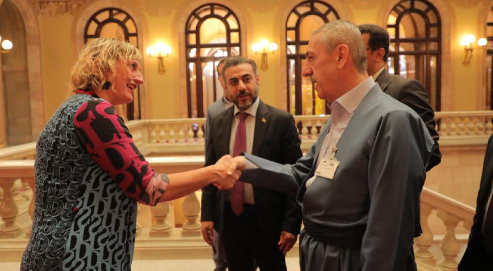 دیدار و رایزنی وزیر امور شهدا و انفال شدگان اقلیم کردستان با مقامات پارلمان کاتالونیا