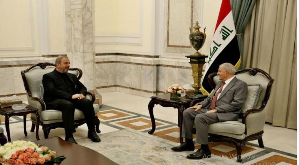 ارتقای همکاری دوجانبه برای مقابله با کم‌آبی محور دیدار رئیس جمهور عراق و سفیر ایران