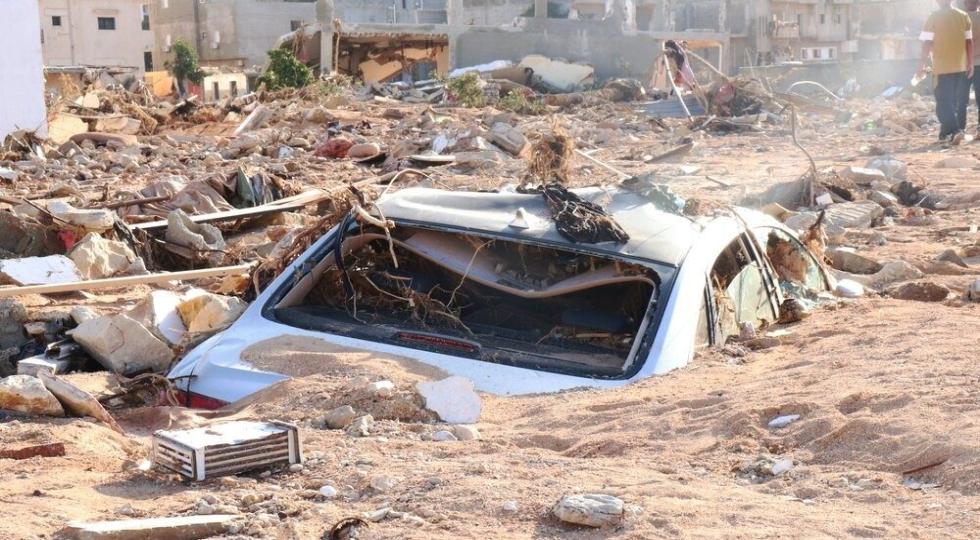فاجعه سیل ویرانگر در لیبی + عکس