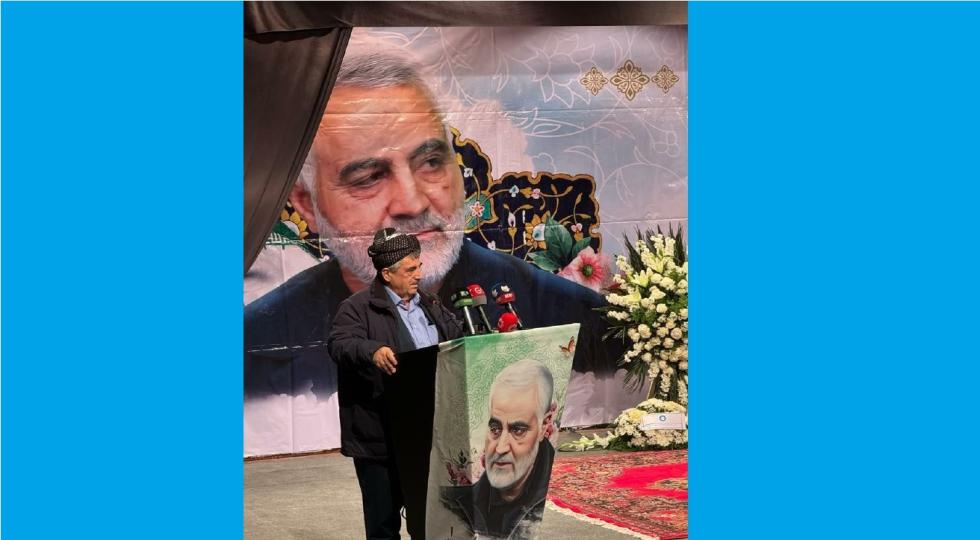 رهبر حزب سوسیالیست کردستان: حاج قاسم همیشه می‌گفت اگر اختلافی میان بغداد و اقلیم باشد من در سنگر کرد و اقلیم کردستان هستم