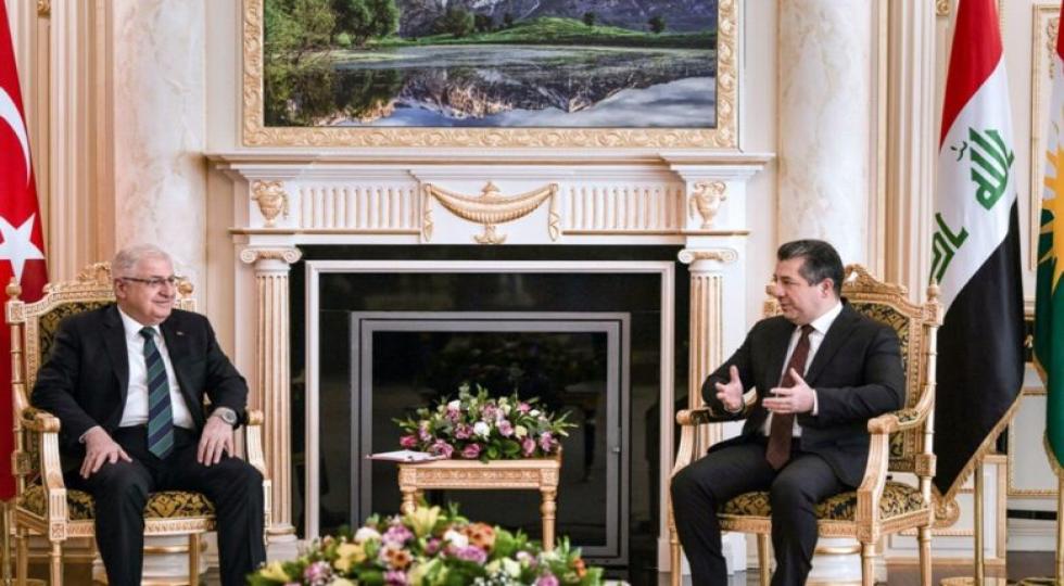 مسرور بارزانی در دیدار با وزیر دفاع ترکیە: اقلیم کردستان اجاز نمی‌دهد به تهدید و خطری برای همسایگان تبدیل شود
