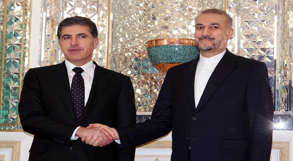 «نچیروان بارزانی» رئیس اقلیم کردستان با وزیر امور خارجه ایران دیدار کرد