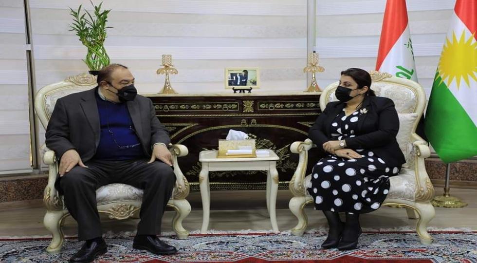 دیدار معاون دیپلماسی اقتصادی وزارت خارجه ایران با وزیر کشاورزی اقلیم کردستان