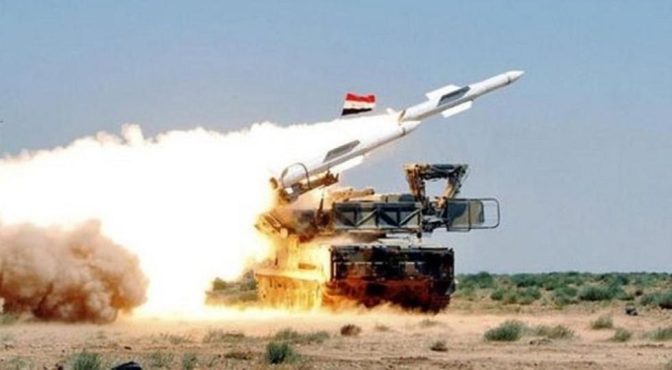 هدف قرار دادن ۱۰ موشک اسرائیل از سوی پدافند هوایی سوریه