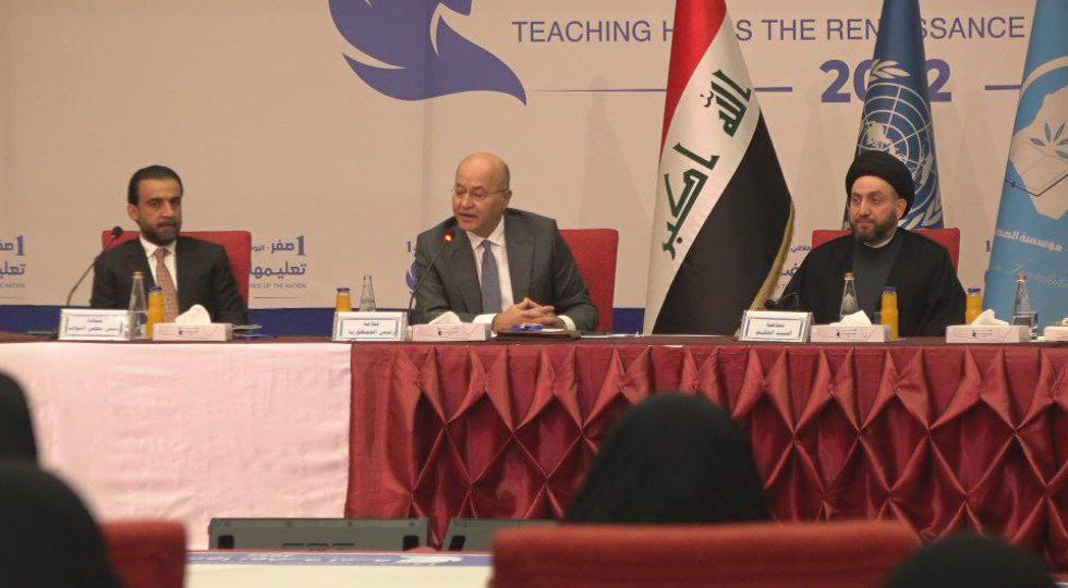 برهم صالح: شهروندان عراقی اجازه حل اختلافات سیاسی با روش‌های خشونت‌آمیز را نمی‌دهند / باید از سقف مطالباتمان کوتاه بیاییم