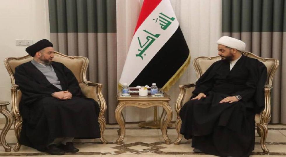 رایزنی حکیم با دبیرکل جنبش عصائب اهل حق؛تاکید بر حمایت از دولت جدید عراق