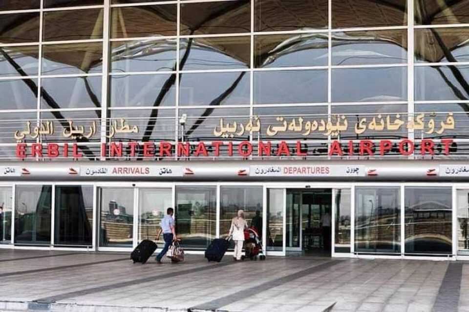 فڕۆکەخانەی هەولێر:گەشتەکان ڕاگیران