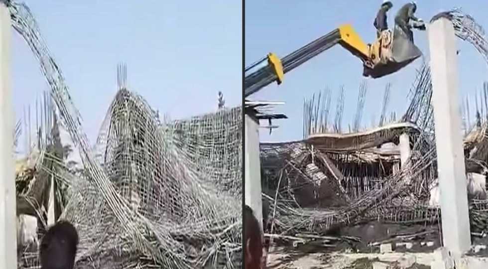چیمەنتۆی سەقفی مزگەوتێک رووخا و سێ کرێکار برینداربوون