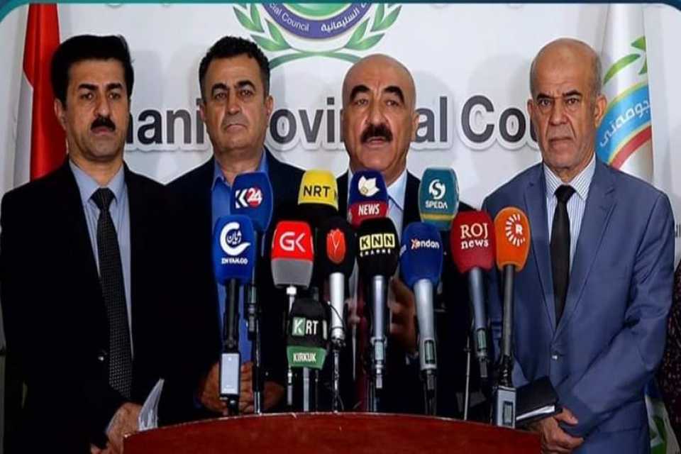 ئەنجومەنی پارێزگای سلێمانی دەنگی بەتەواوبونی ڕێکارەکانی  بەپارێزگابونی هەڵەبجە دا