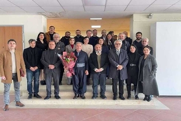 هونەرمەند عەدنان كەریم ماڵئاوایی لە زانکۆی سلێمانی کرد