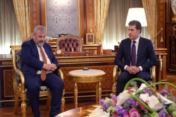 نچیروان بارزانی با سفیر اتحادیە اروپا در عراق دیدار کرد