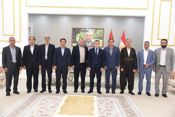 جەخت کردنەوە لەسەر پتەوکردنی پەیوەندییە ئابوورییەکان لە دیداری نێوان وەفدی کرماشان و گەرمیان