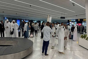  یەکەم کاروانی حاجیانی گەیشتنەوە فڕۆکەخانەی نێودەوڵەتی بەغدا